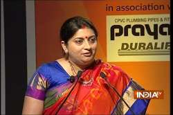 Smriti Irani in India TV Conclave