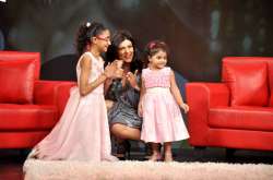 Sushmita Sen with her daughters Renee and Alisah