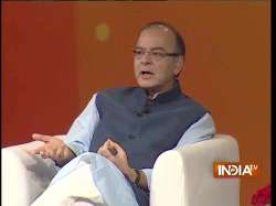 Finance Minister Arun Jaitley in India TV Samvaad 