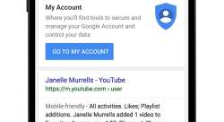 Google's "My Account" mobile search