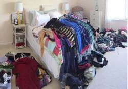 Pile of the sellers wife's clothes