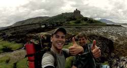 student Travelling in scotland