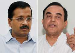 Arvind Kejriwal and Subramanian Swamy