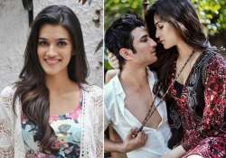 Kriti Sanon and Sushant Singh Rajput