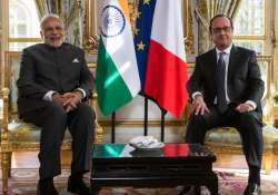 Narendra Modi and Francois Hollande