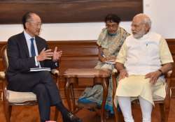 Jim Yong Kim and Narendra Modi