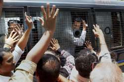  Gulbarg society massacre convicts being taken away in a prison van from court