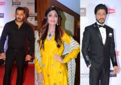 Salman Khan, Shilpa Shetty, Shah Rukh Khan