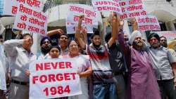 Protest demanding justice for 1984 riot victims