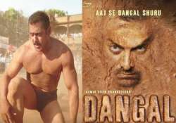 Salman Khan in Sultan, Dangal poster