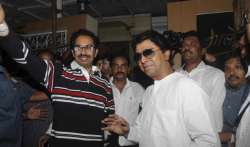 Raj Thackeray with Uddhav Thackeray