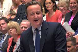 British PM David Cameron during his final session of prime minister's questions