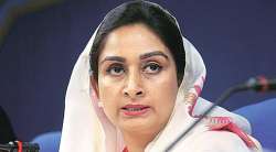 Harsimrat Kaur Badal, Union Minister for Food Processing 