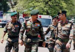 Army Chief General Dalbir Singh reviews the security situation in Kashmir