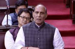 Home Minister Rajnath Singh in Rajya Sabha