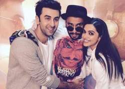 Ranbir Kapoor with Ranveer Singh and Deepika Padukone