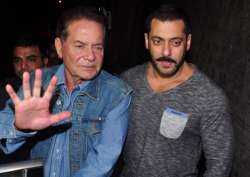 Salman Khan with father Salim Khan