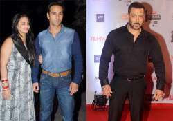 Shweta Rohira with Pulkit Samrat, Salman Khan