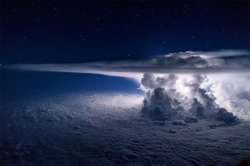 Shot of Thunderstorm Over the Pacific Ocean 2