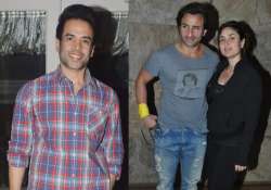 Tusshar Kapoor, Kareena Kapoor with Saif Ali Khan