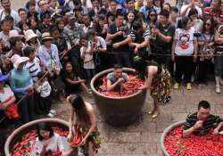 Chilli eating competition