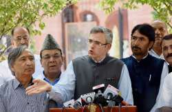 Former Jammu and Kashmir CM Omar Abdullah after meeting PM Modi