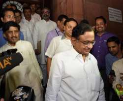 Congress leader P Chidambaram