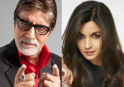 Amitabh Bachchan and Alia Bhatt