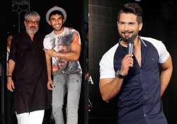 Ranveer Singh with Sanjay Bhansali, Shahid Kapoor