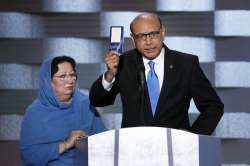 Army Captain Humayun Khan's father Khizr Khan and mother Ghazala Khan