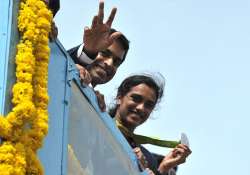 Pullela Gopichand and PV Sindhu 