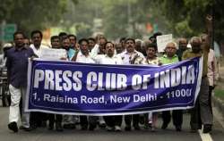 Press Club of India protests