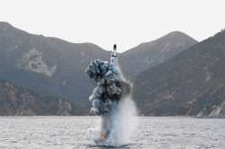 North Korea fires submarine-launched ballistic missile towards Japan