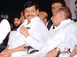 Mulayam Singh Yadav with Shivpal Yadav