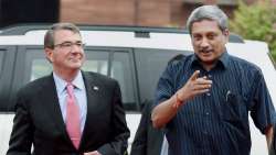 Manohar Parrikar with Ashton Carter 