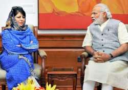 PM Modi with Mehbooba Mufti | India TV