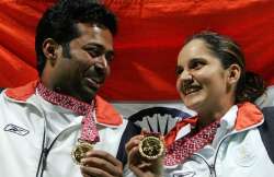 Sania and Paes