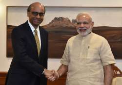 Tharman Shanmugaratnam and Narendra Modi