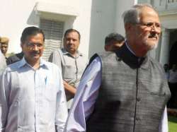 Delhi CM Arvind Kejriwal and LG Najeeb Jung