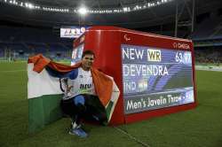 Paralympic gold medallist Devendra Jhajharia