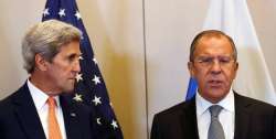 John Kerry and Sergey Lavrov