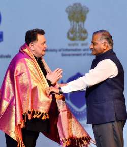 Rishi Kapoor honoured for contribution towards Hindi cinema