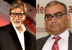 Big B responds to Markandey Katju’s ‘nothing in head’ remark