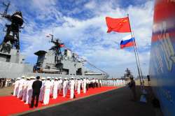 Chinese and Russian navies