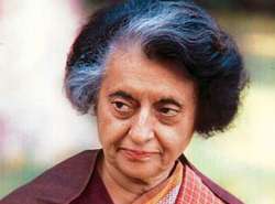 Former PM Indira Gandhi