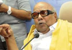 DMK president and former Tamil Nadu Chief Minister M. Karunanidhi