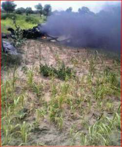 crashed MiG21