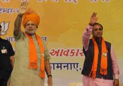 Prime Minister Narendra Modi and Gujarat CM Vijay Rupani 