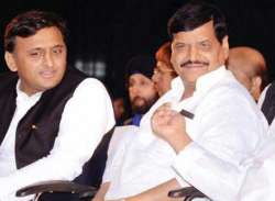 Akhilesh Yadav and Shivpal Singh Yadav 