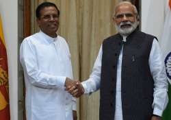 Maithripala Sirisena and Narendra Modi